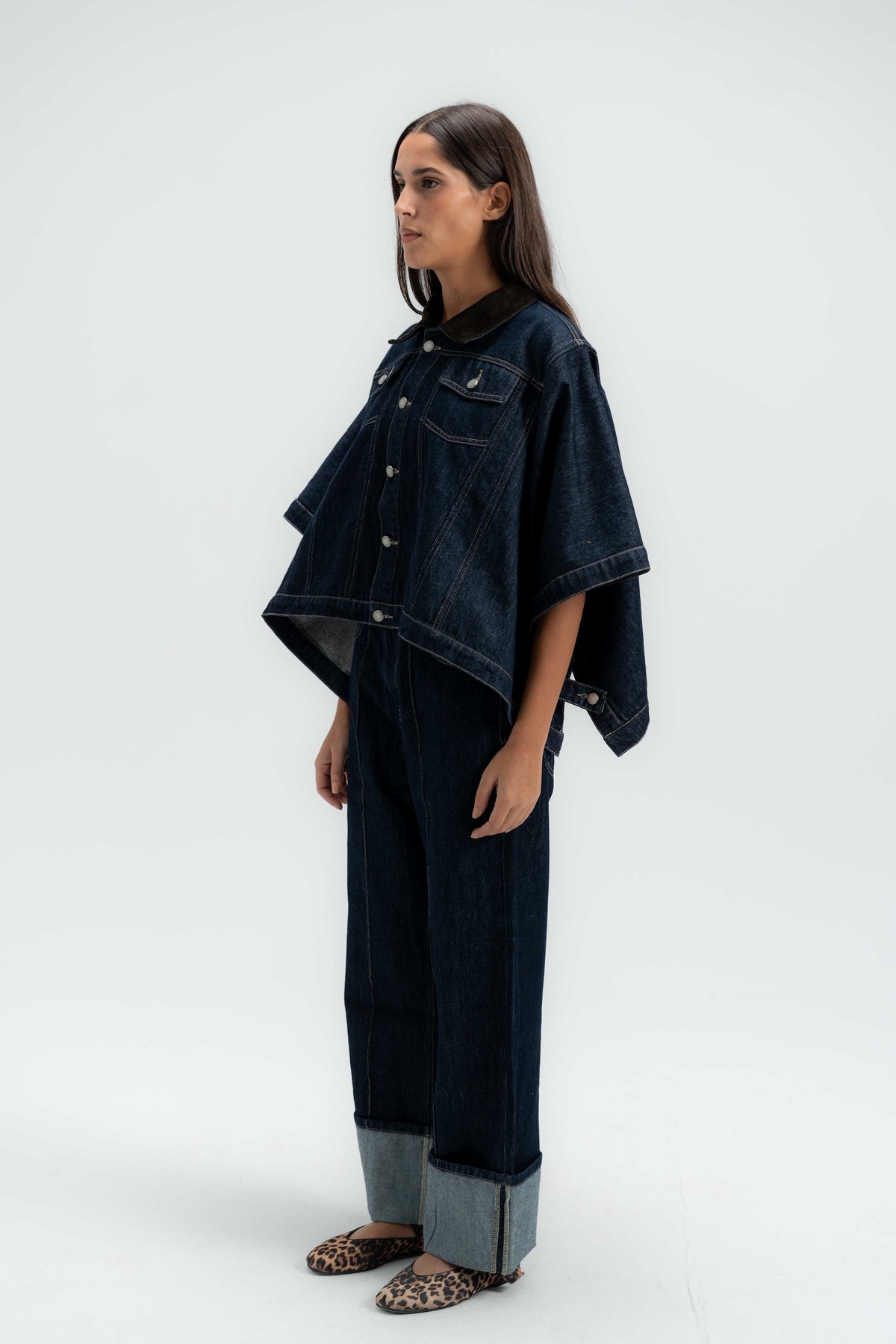 The Rider Denim Cape