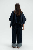 The Rider Denim Cape
