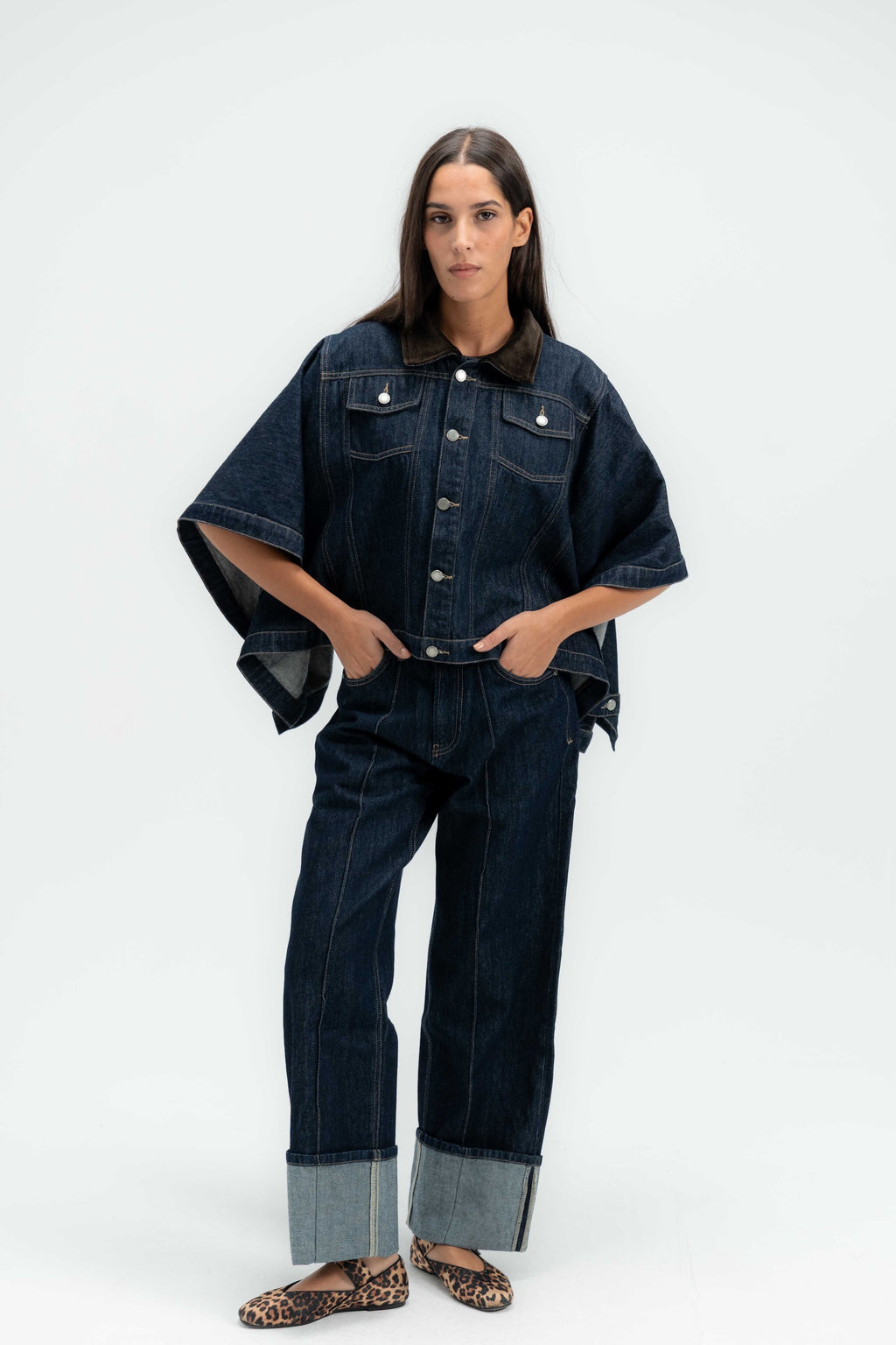 The Rider Denim Cape