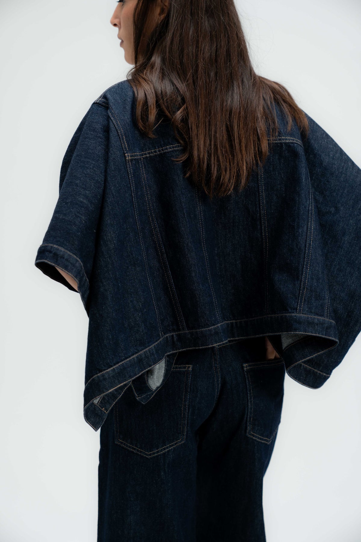 The Rider Denim Cape