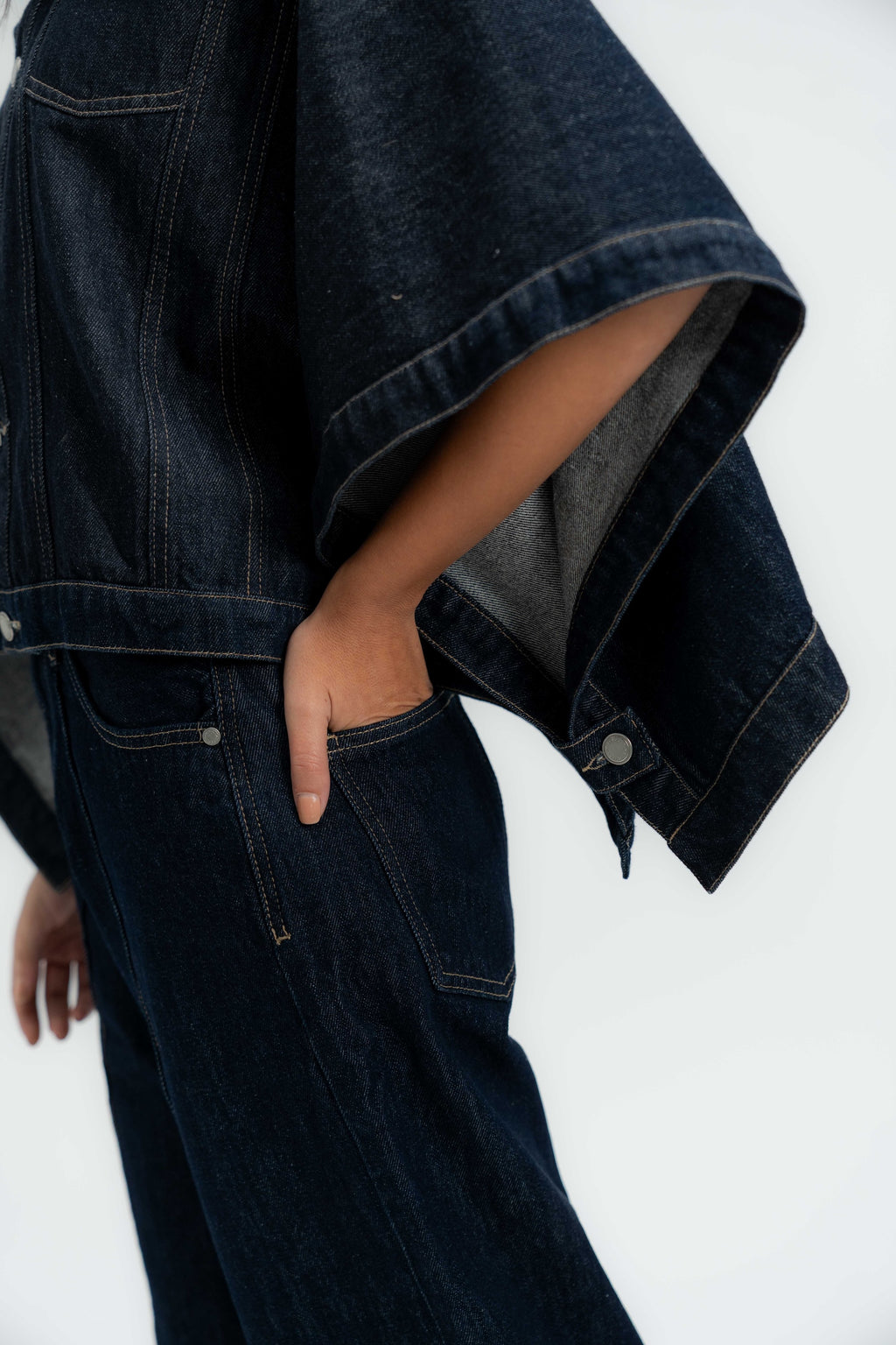 The Rider Denim Cape