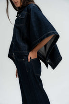 The Rider Denim Cape