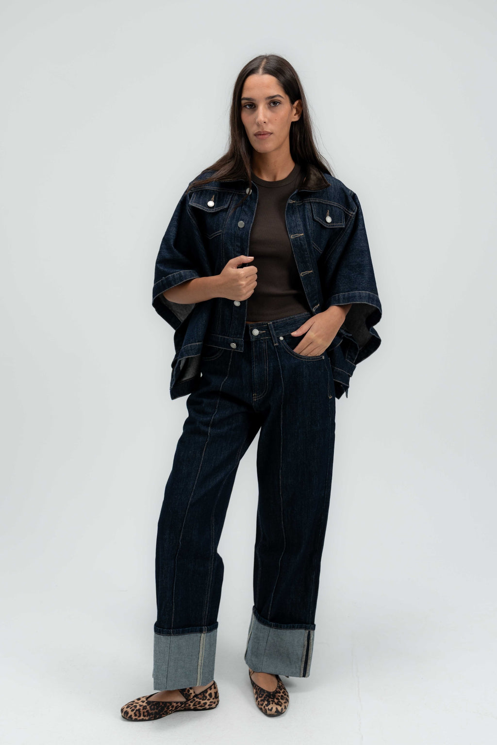 The Rider Denim Cape