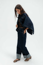 The Rider Denim Cape