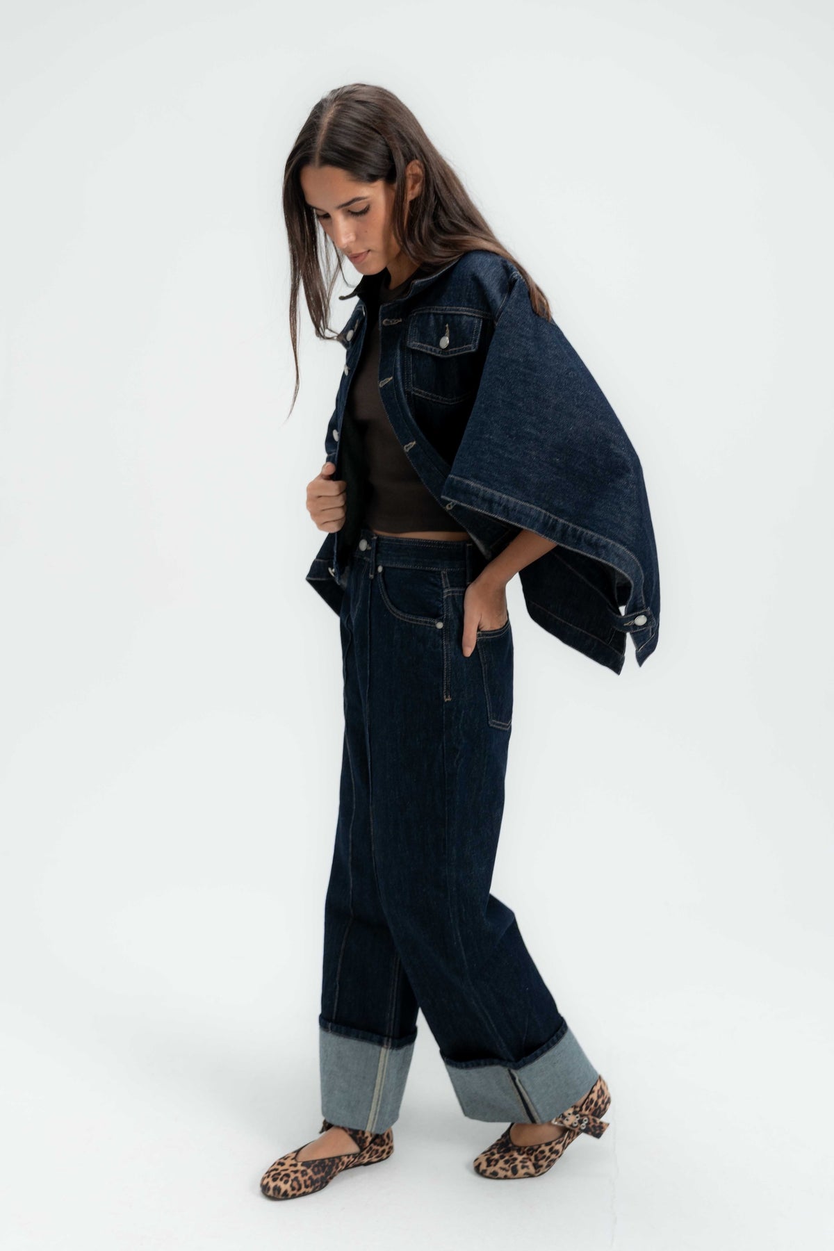 The Rider Denim Cape
