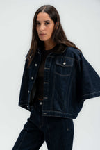 The Rider Denim Cape