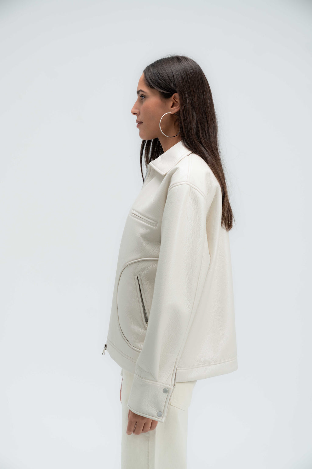 THE MINIMAL FAUX LEATHER JACKET