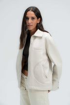THE MINIMAL FAUX LEATHER JACKET