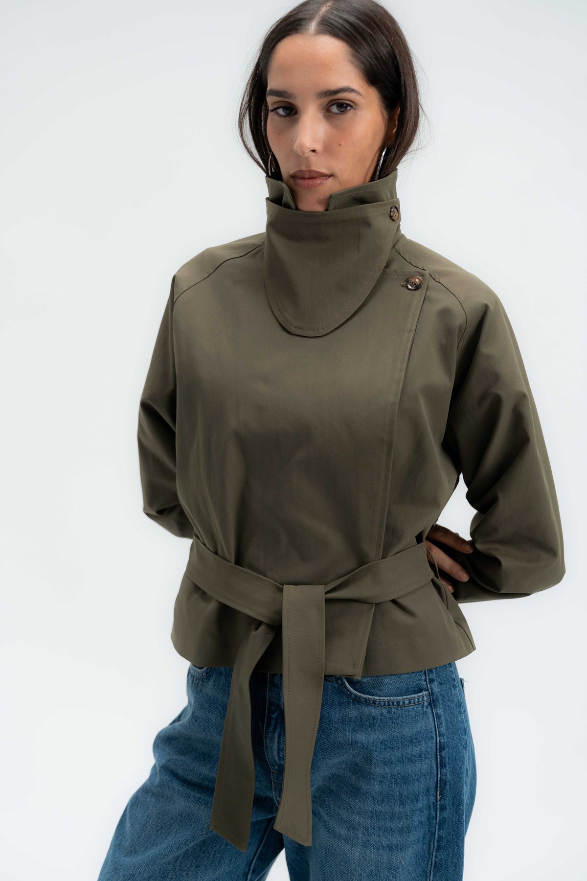 RILEY HIGH-COLLAR JACKET
