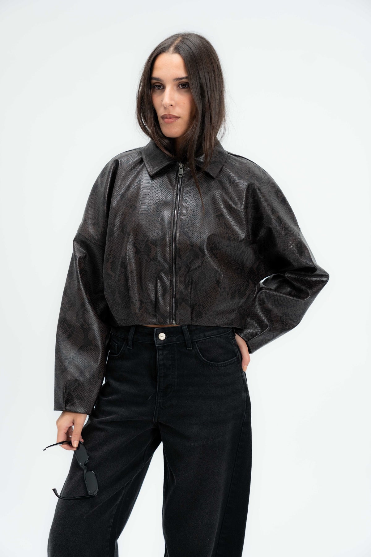 Snakeskin Effect Jacket