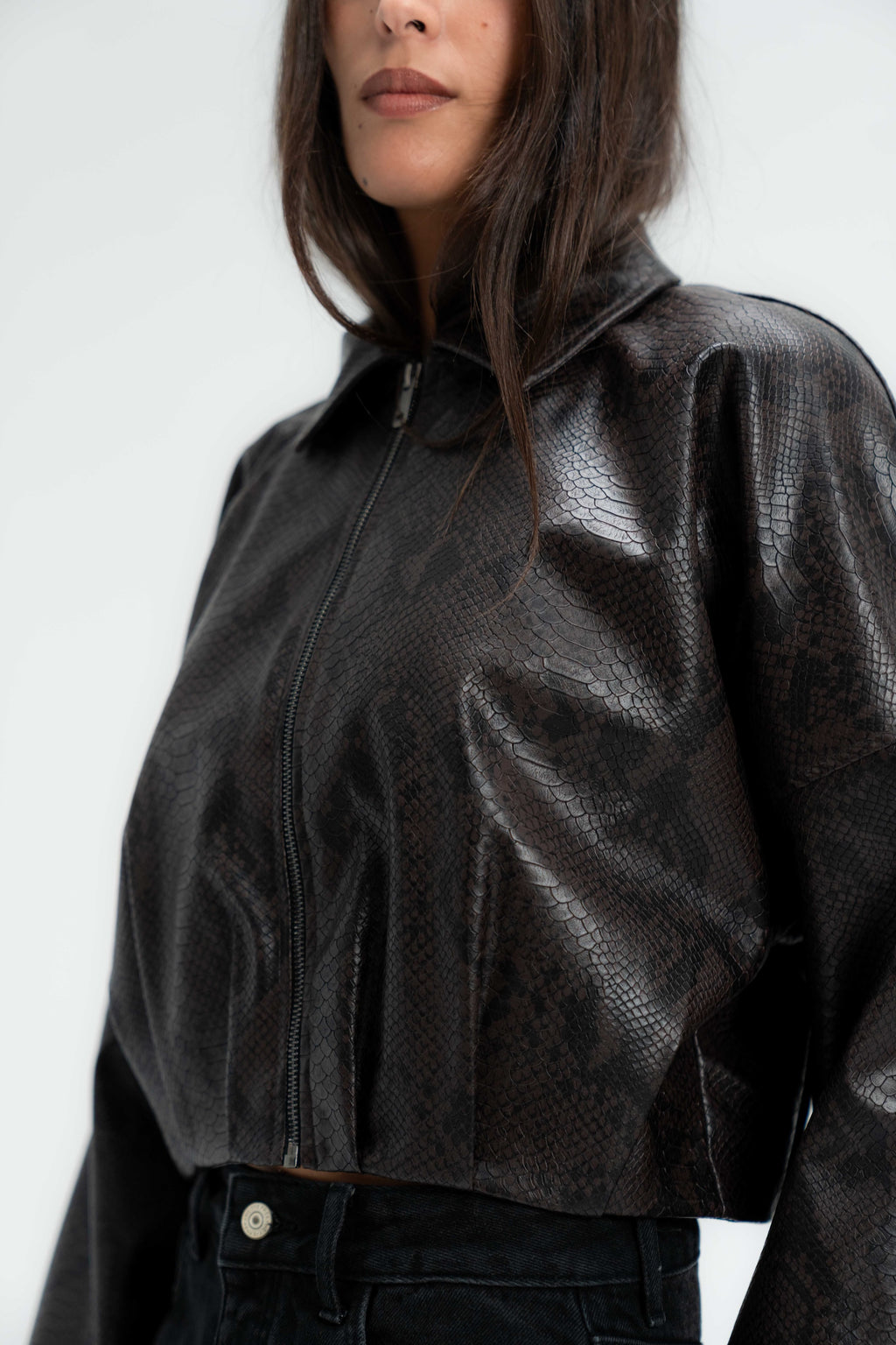 Snakeskin Effect Jacket