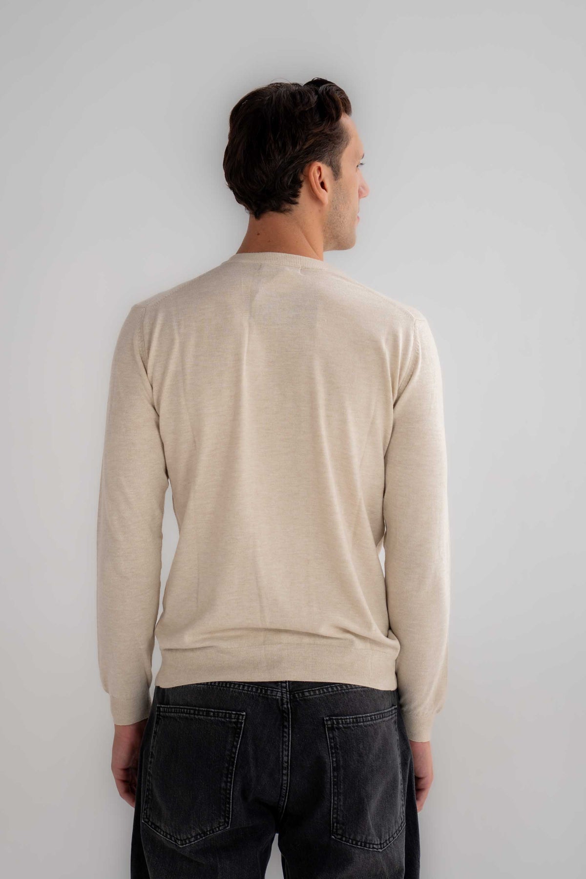 Classic Crew Neck Men Sweater