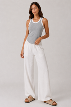 Rounded Hem Rib Top