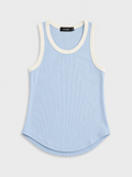 Rounded Hem Rib Top