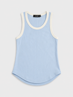Rounded Hem Rib Top