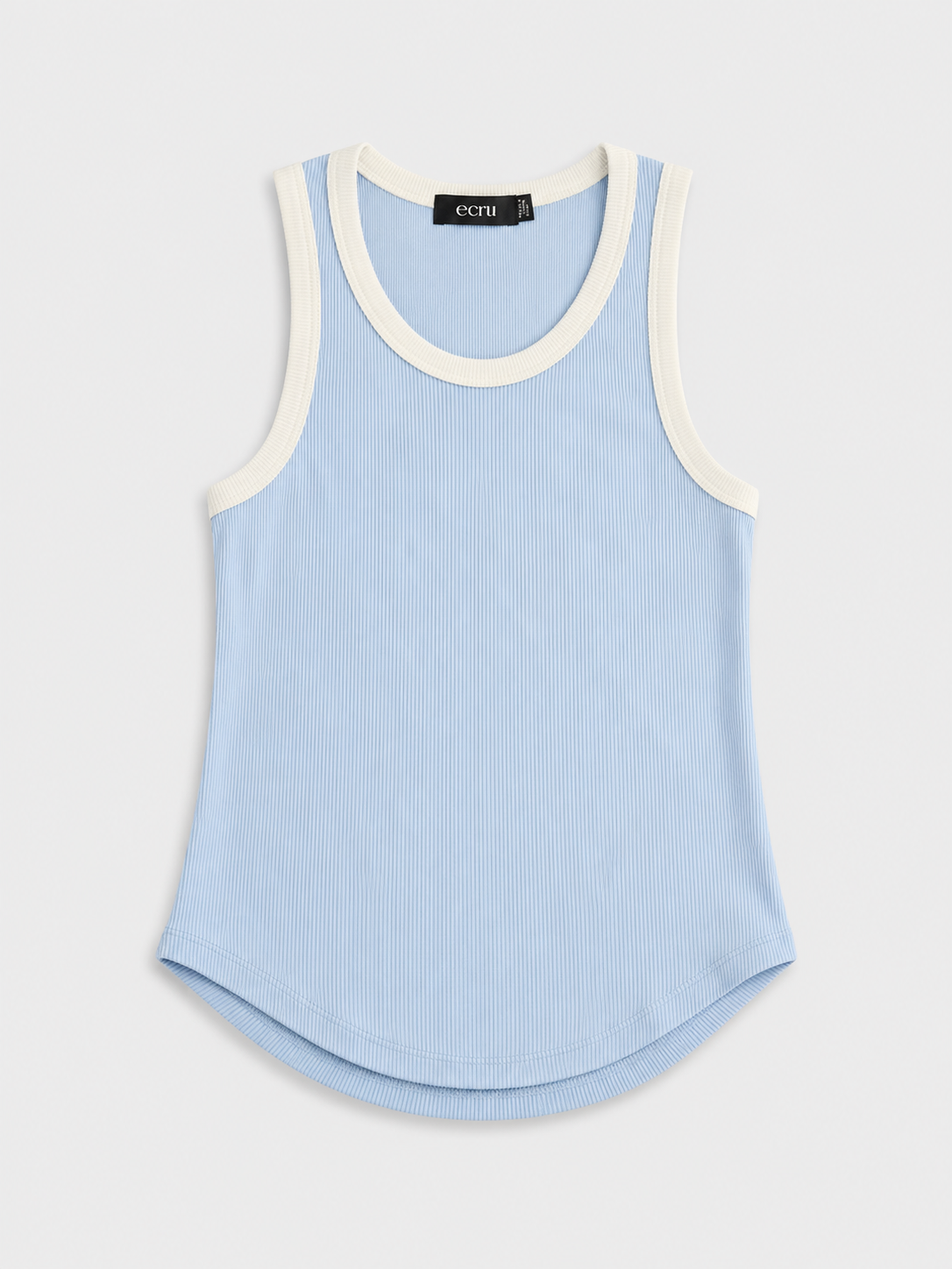 Rounded Hem Rib Top
