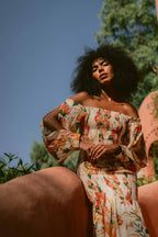 The Palm Poésie Fully Smocked Maxi Dress