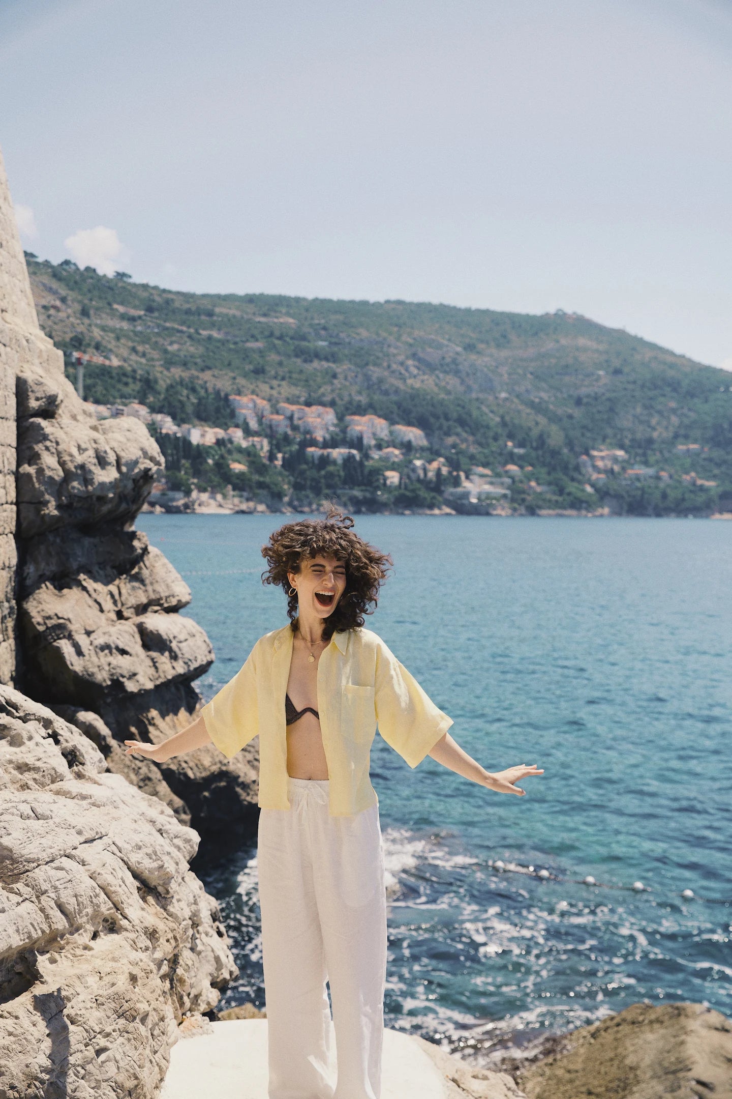 Portofino Half Sleeves Linen Shirt