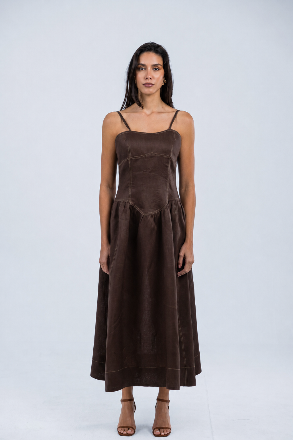 Tuscany Linen Stitch Dress