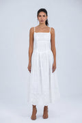 Sunlit Embriodery Hem Dress