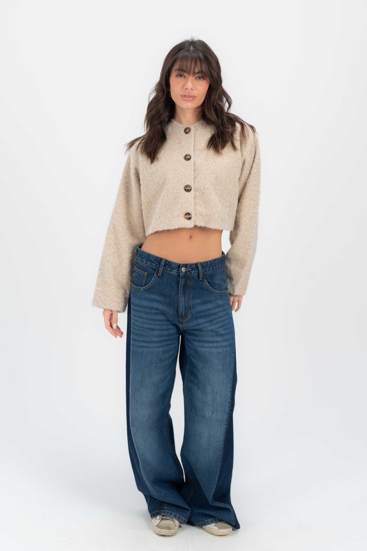 Bouclé Cropped Jacket